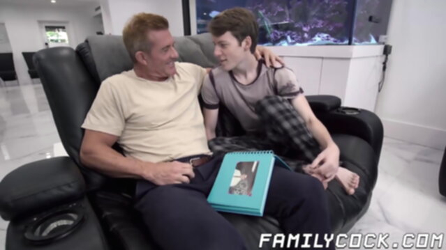 Older stepdad seduces young stepson and fills butt with cum twink Porn